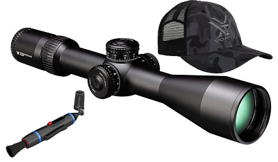 Vortex Optics Strike Eagle 5-25x56 EBR-7C MRAD Riflescope and Pen and Hat Bundle