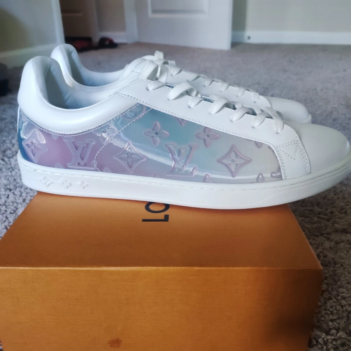 Louis Vuitton White Leather Luxembourg Sneakers Size 42 Louis Vuitton