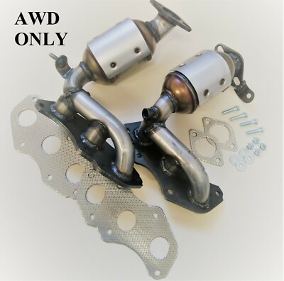 2008-2013 Toyota Highlander 3.5L Catalytic Converters Bank 1 And Bank 2