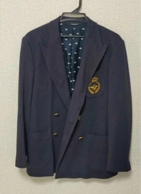 DOLCE & GABBANA Veste De Golf Sur Mesure Homme Bleu Marine Italie - Photo 1/4
