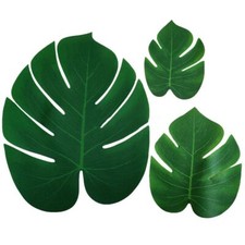 Mixed Size Artificial Monstera Leaves Stemless - Cheeseplant Palm Large Tropical