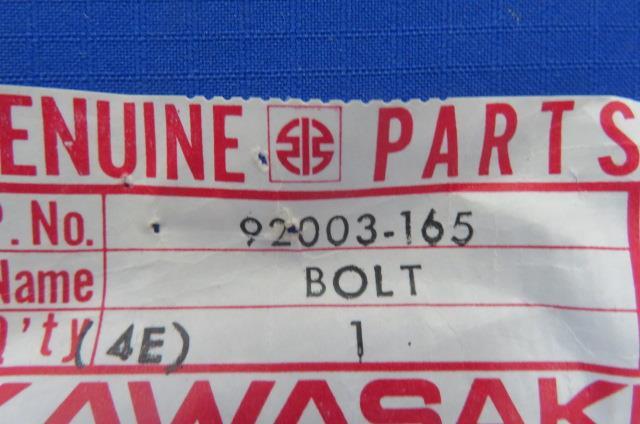 NOS Kawasaki # 92003-165 BOLT,HEX HEAD,12X56 H1 KH500 Foot
