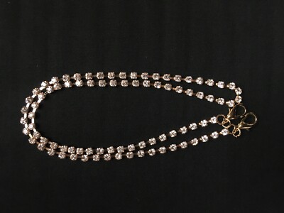 Face Mask Chain Holder Glasses Chain With Clear Stones Easy ON/OFF Lightweight 