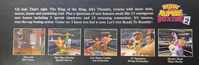 2000 Ready 2 Rumble Boxing Round Ad Afro Nintendo N64 Playstation PS1 Dreamcast