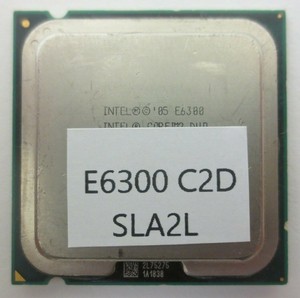 Intel Core 2 Duo E6300 1 86ghz 2m 1066 06 Processor Sla2l Ebay