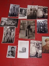 LOT OF 12 VINTAGE ORIGINAL PHOTOS WARTIME MILITARY OFFICERS