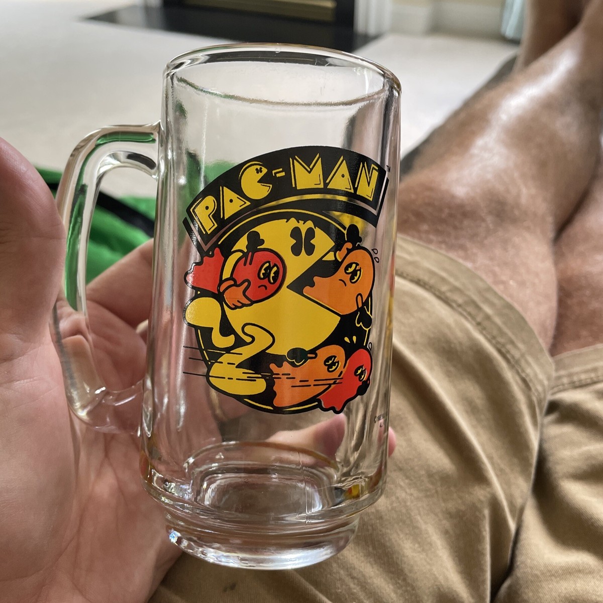 Pacman Glass Mug, Pacman Beer Mug, Vintage 1982, Bally Midway | eBay