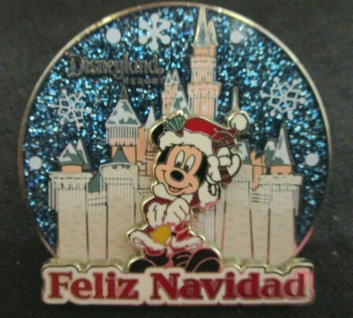 Disney pin Mickey Castle sparkly sky Feliz Navidad. #16 | eBay Disney pin Mickey Castle sparkly sky Feliz Navidad. #16 | eBay