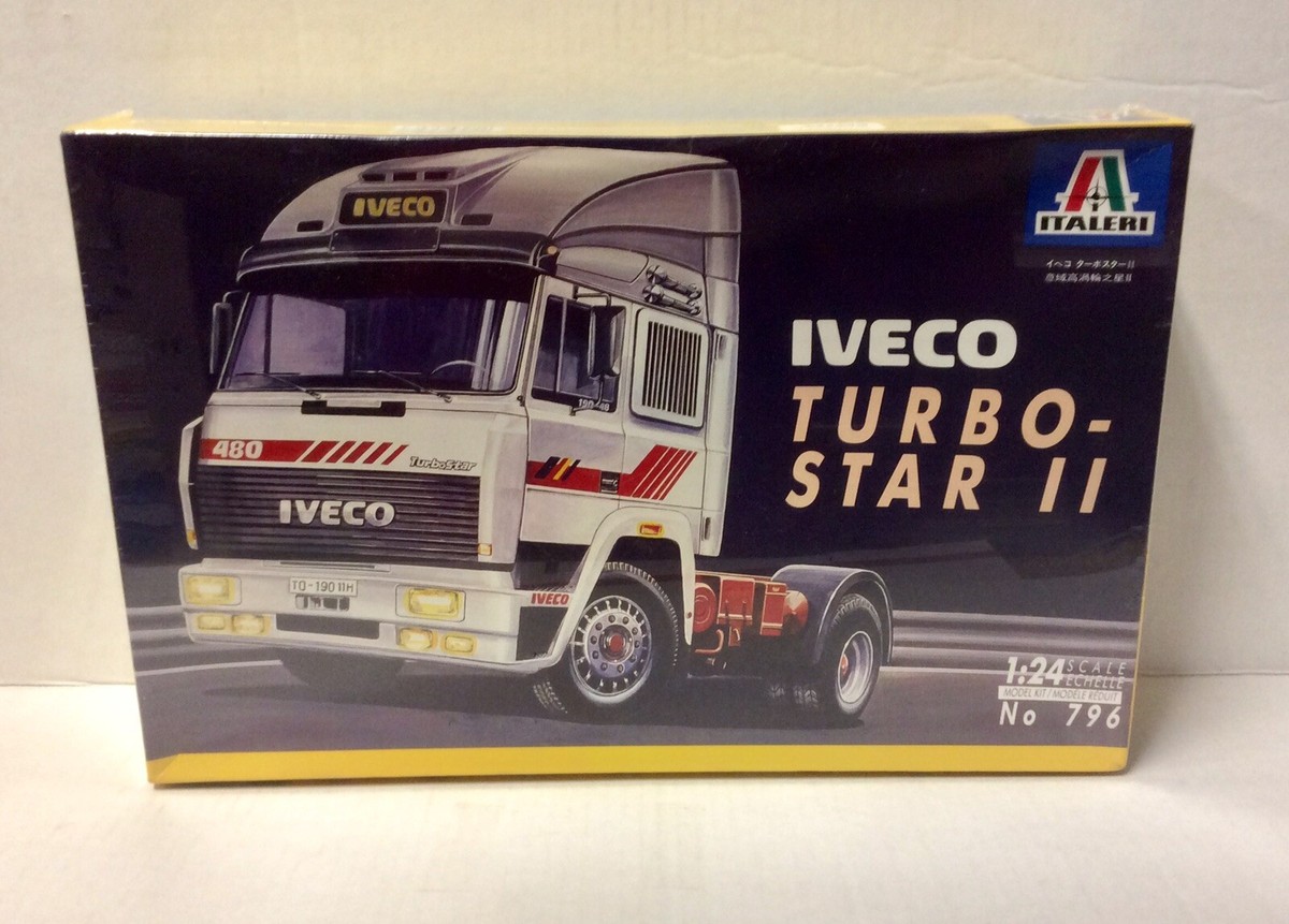 イタレリ IVECO TURBO STAR 1:24 Italeri 1/24 IVECO Turbo Star II Semi-Cab Model Kit # 796