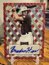 2022 Leaf Perfect Game BRADEN HOLCOMB Prospect RC Auto #/3 2026 Top 5 Pick 🔥📈
