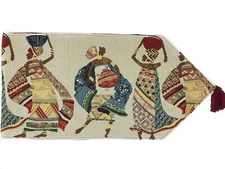 DaDa Bedding Dancing Women African Kwanzaa Woven Tapestry Dining Table Runners