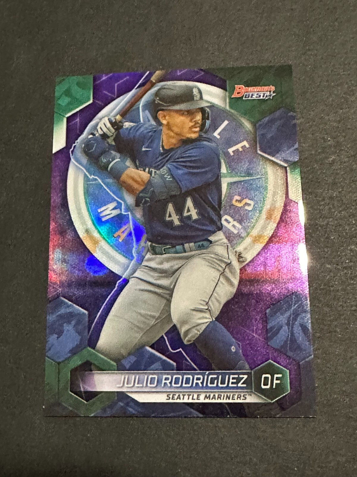 2023 Bowmans Best Julio Rodriguez Purple Refractor #9 /250 - Mariners- FREE SHIP