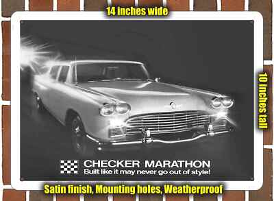 Metal Sign - 1969 Checker Marathon- 10x14 inches