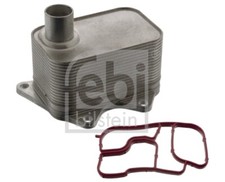 Image of FEBI BILSTEIN 100856 Oil Cooler, engine oil for AUDI,SEAT,SKODA,VW