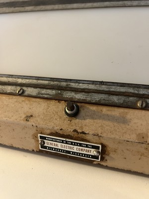 Darkroom negative viewer General Electric