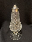 Only one Vintage Waterford Crystal LFooted Salt & Pepper Shaker
