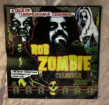 ROB ZOMBIE YEAR 2000 Tale Of Unspeakable Cravings COLOR CALENDAR ALL INTACT VG+