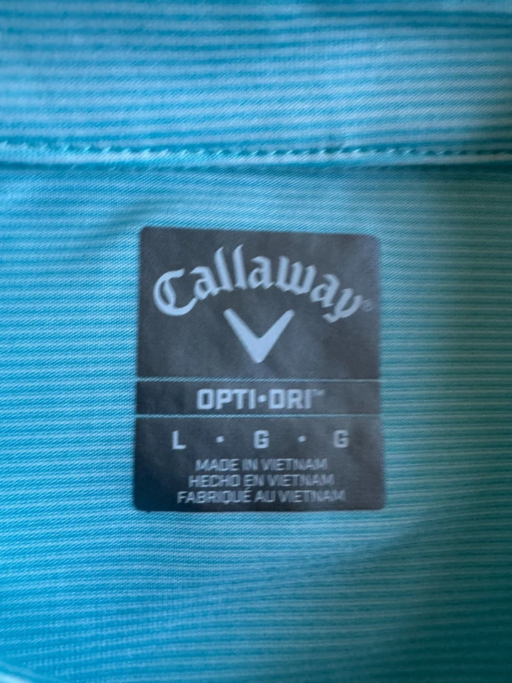 Balboa Park Golf Course San Diego City Callaway Opti dri azul talla L polo ¡bonito! Foto 4 de 4