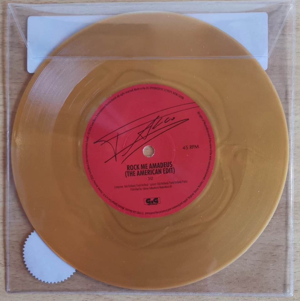 FALCO - RSD Gold Vinyl Single "ROCK ME AMADEUS" !!! - Bild 2 von 2