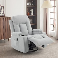 Fernsehsessel mit Drehbare Relaxsessel Massagesessel Liegefunktion Heizfunktion