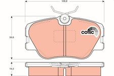 Bremsbeläge für Mercedes 190 W126 S124 A124 C124 W124 Sprinter 124 Coupe 84-96