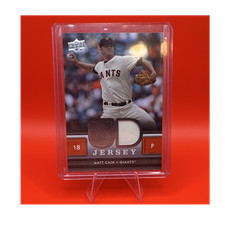 Upper Deck 2008 Game Jersey Matt Cain Giants #UDJ-CA Baseball Card