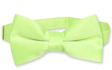 Vesuvio Napoli Boys BOWTIE Solid LIME GREEN Color Youth Bow Tie