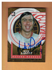 NICK LIBETT AUTOGRAPHED 2012-13 Motown Madness HOCKEY GOLD CARD SIGNED RED WINGS