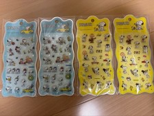 Snoopy puffy sticker 4-piece set
