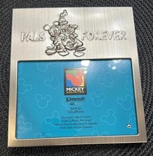 Vintage Mickey Unlimited Pals Forever 6 4" Intercraft Metal Photo Frame Unused 