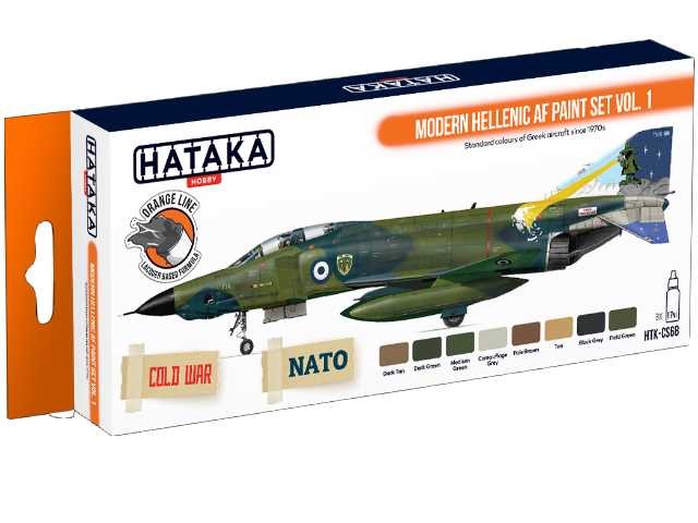 Hataka HTKCS68 8 x 17ml - Lacquer Paint Set - Modern Hellenic AF Vol. 1
