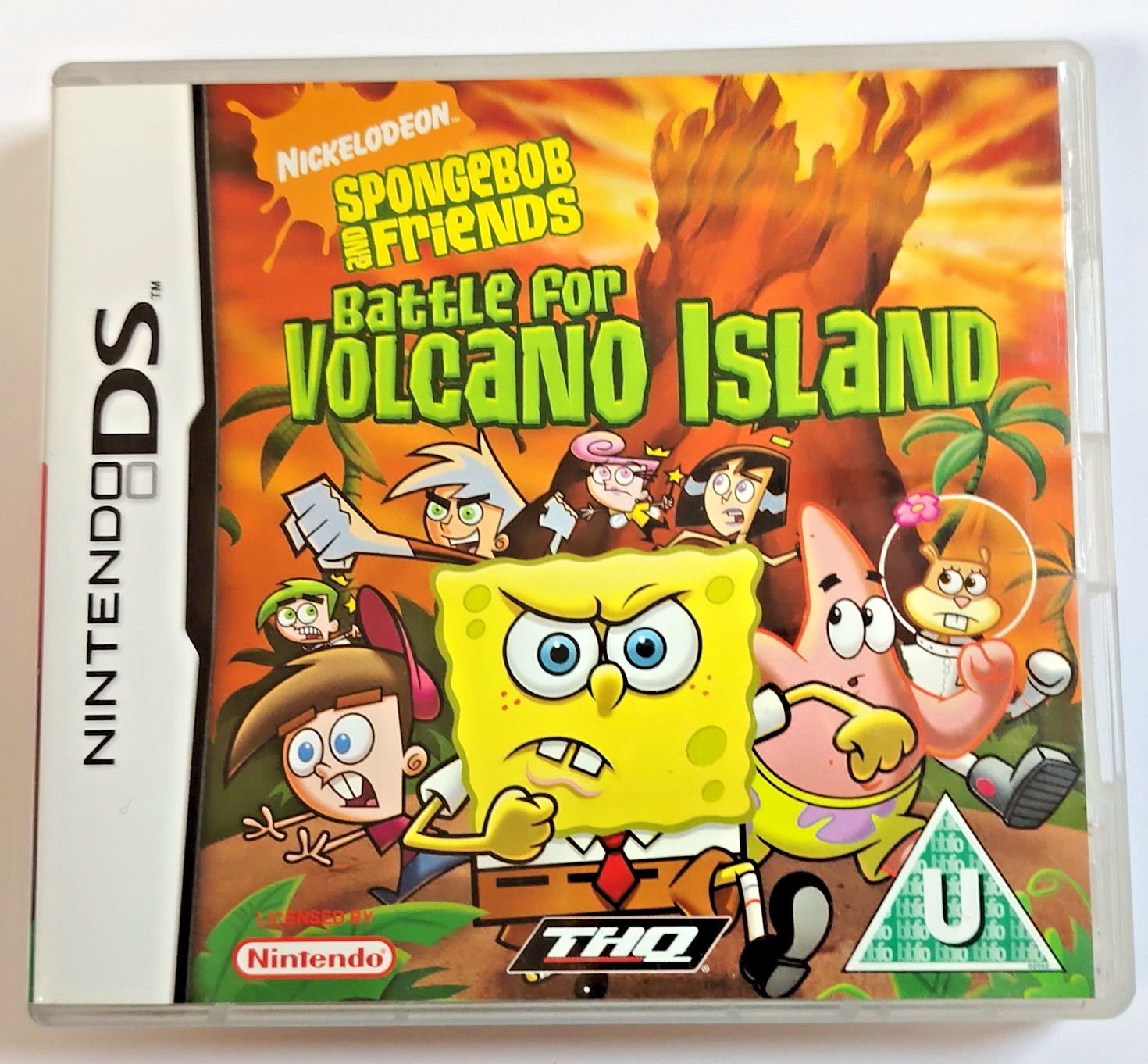 SpongeBob Battle for Volcano Island Nintendo DS NDS w/ Manual VGC FREEPOST in UK
