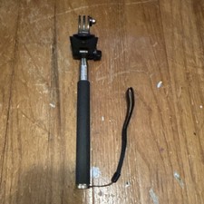 GoPro Compatible 3”~ Aluminum Selfie-Stick Pan/Tilt Head Adjustable Wrist Strap