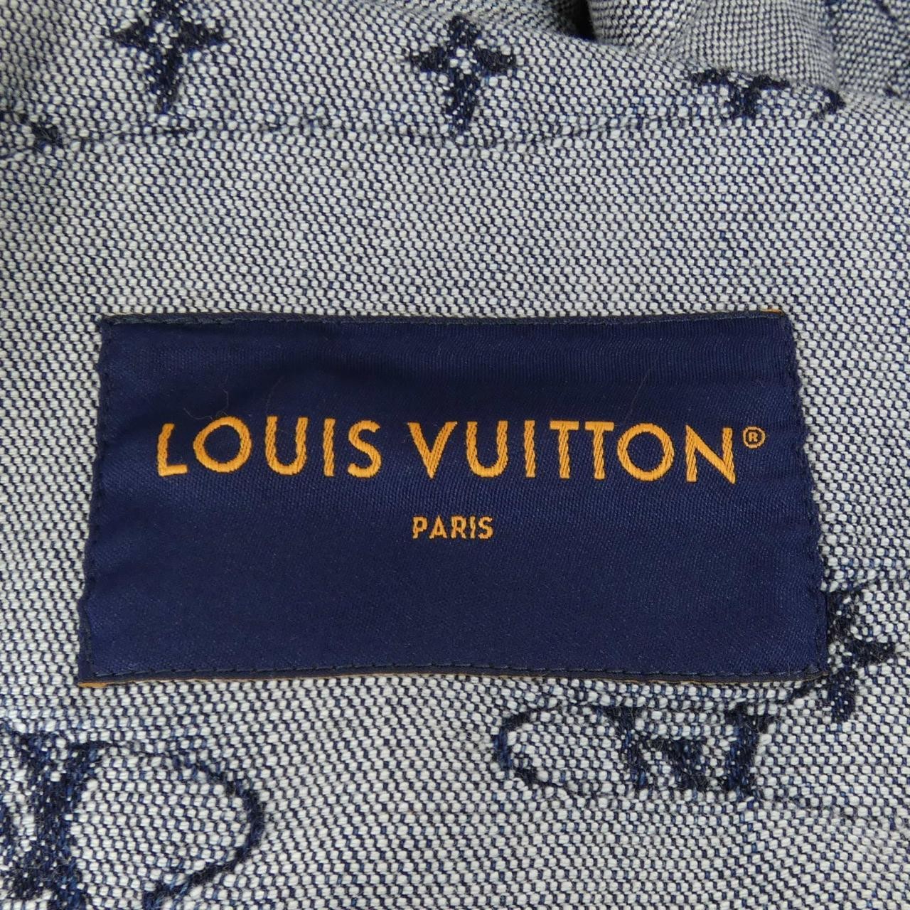 Authentic Louis Vuitton Monogram Denim Workwear Blouson HTA83WYPZ Denim Jack... image 4