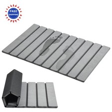 Foldable Bathtub Mat 23.6 x 15.5 Stone Super Absorbent Diatomaceous Earth Mats