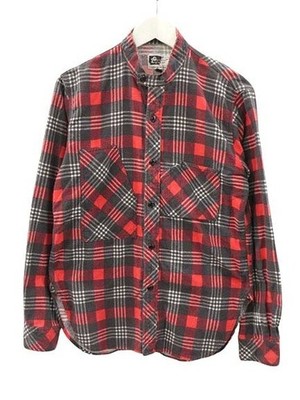 Engineered Garments Nepenthes kariertes Langarmhemd mit Knöpfen S rot Flanell