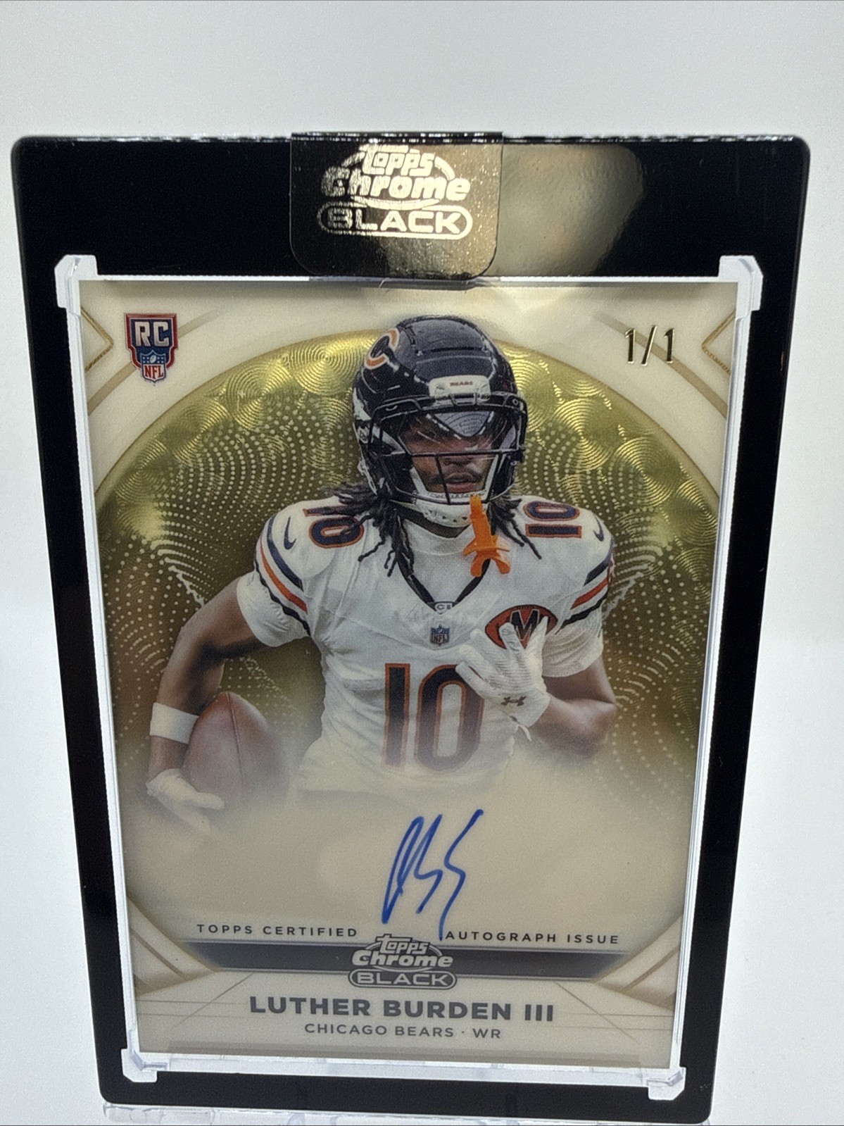2025 Topps Chrome Black Ivory Auto SUPERFRACTOR 1/1  Luther Burden 111.