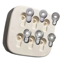 O.D.5"x 5 D.1.5 Six Bails Frit Casting Mold Glass Fusing