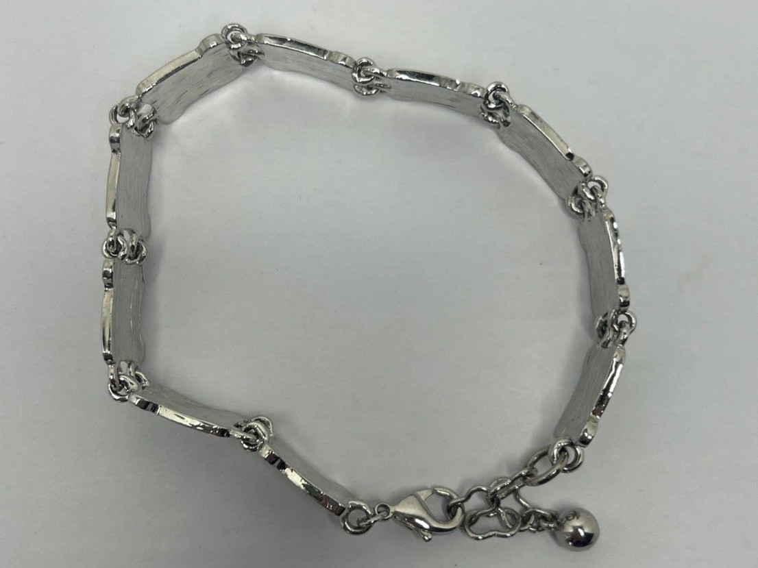 Silver Tone Ten Commandments Religious Bracelet B… - image 4