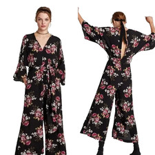 Zara Womens Floral Print Jumpsuit Size Medium NWT