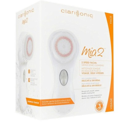 New Clarisonic Mia 2 Sonic Facial Skin Cleansing Brush System - WHITE