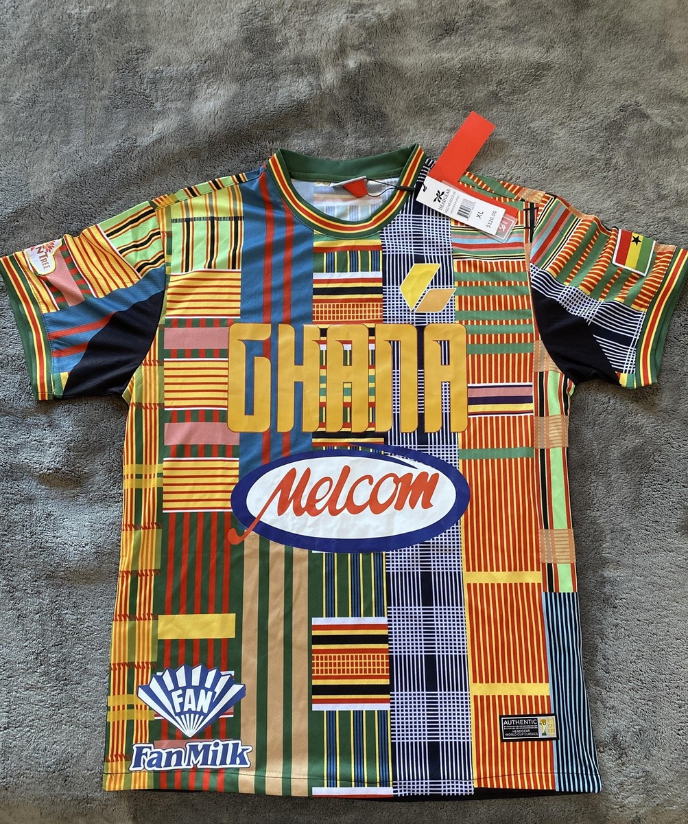 Ghana Jersey Mens XL Multi Color Soccer Headgear Classics Melcom 9