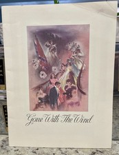 Gone With The Wind 1989 Reproduction of Original 1939 Program Clark Gable book