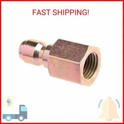 #ad Forney 75135 Pressure Washer Accessories Quick Coupler Plug 1 4 Inch Female NP $10.42