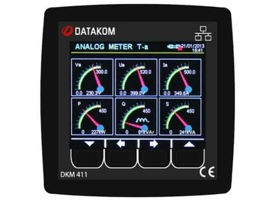 DKM-411 DATAKOM 3.5-Inch Touch Screen Network Multimeter Metering Panel Unused