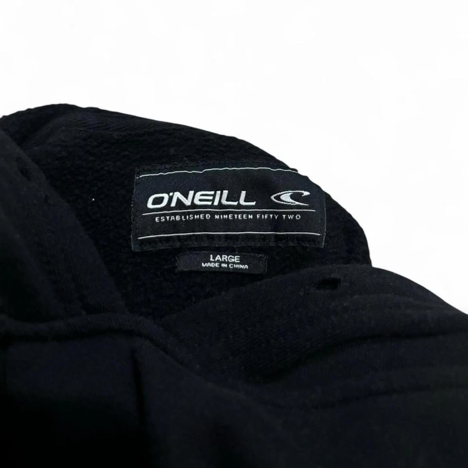 O’Neill Surfwear Y2K 2000s Raro Negro Sudadera con Capucha Sudadera Patinador Grunge Talla Grande Foto 4 de 4