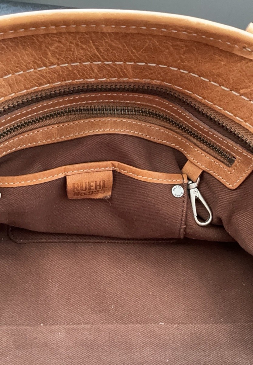 Ruehl No. 925 Thick Brown Leather Handbag | eBay