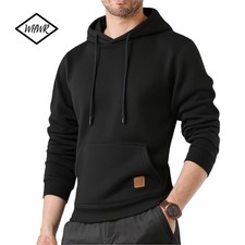 Sweatshirt New Spring Autumn Streetwear Fashion Outwear Men's Solid Color Hooded