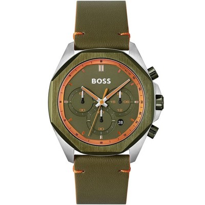 Original Hugo Boss Men's Watch, Model (Cloud) 1514018  Green color