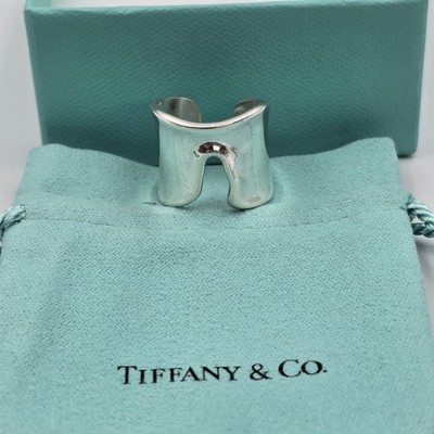 Tiffany & Co Elsa Peretti Sterling Silver Split Ring Size 9 | eBay